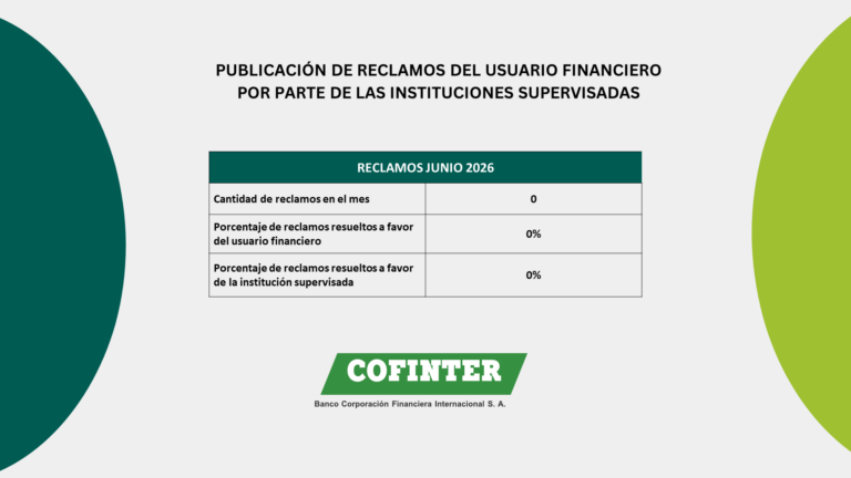 Tarifario de productos - COFINTER
